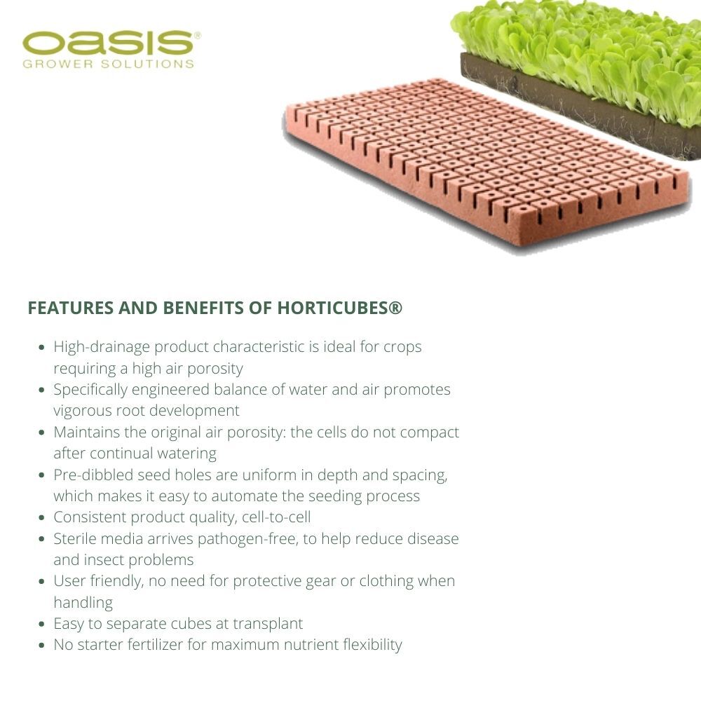 Oasis Horticube 50 Cell Sheets 3 
