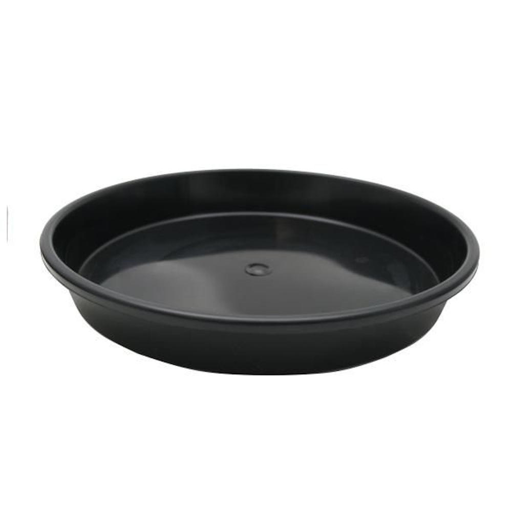 Plant Saucer 12 inch of 3 Pack Black Heavy Duty Sturdy Durable Plastic Drip Trays Plant Trays for Indoor Outdoor Garden 