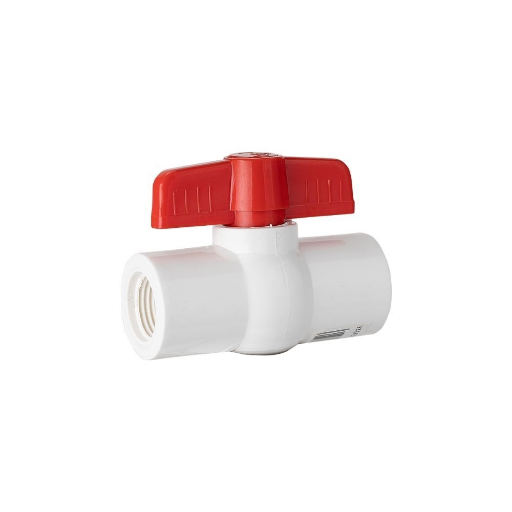 Holman PVC Ball Valve Threaded 15mm 100mm, Aqua Gardening