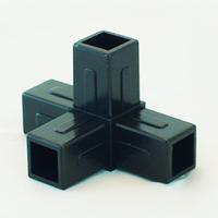 4 Way Junction for 25mm Aluminium Square Tube 25mm