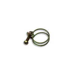 Brass Spiral Clamp for Ribbed Hose [19mm]