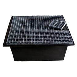 Reefe Pondless Water Feature Base and Galvanised Grate 115cm Square