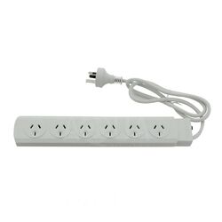 Powerboard 6 Outlet Overload Protected AU Adapter