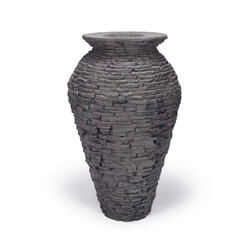 Medium Stacked Slate Urn