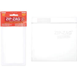 Zip-Zag Resealable Bags - 17.1cm x 16.0cm [25 Pack]