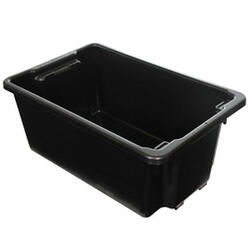Black Poly Crate Tub 52L [5 Tubs]