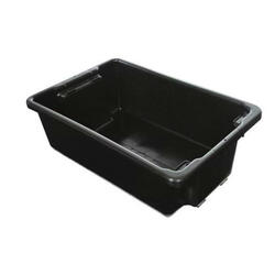 Black Poly Crate Tub 32L [2 Tubs]