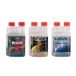 Canna Additives Pack | Cannazym, Boost, and Rhizotonic | 3 x 250ml