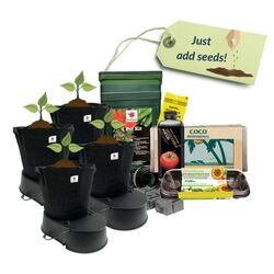 Home Grown Harvest Complete Vegetable 4 Pot Growing Kit