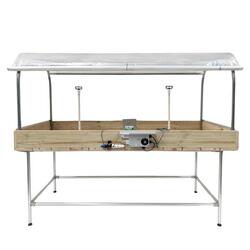 Propagation Bed Timber Tray With Bottom Heating, Misting, Enclosure & Bench