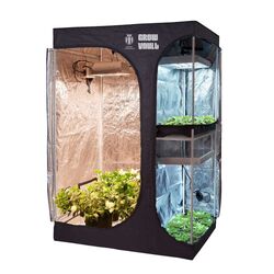 The Grow Vault 3 Compartment Grow Tent - 4 Sizes