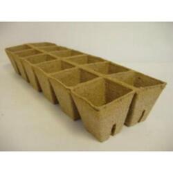 Jiffy Pot Square Strips 12 cell 60mm – Pack of 10