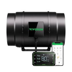Vivosun Aerozesh S8 Inline Fan 8″ with E42A Temp and Humidity Wifi Controller