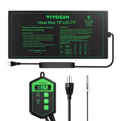 Vivosun Seedling Heat Mat & Digital Thermostat Combo – 25.4 x 52.7cm
