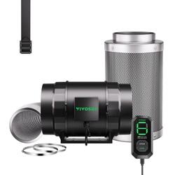 Vivosun Aerozesh S8 8″ Fan + Carbon Filter, Ducting + E12 Controller Kit